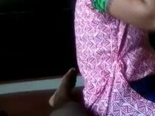 Tamil aunty hand shake