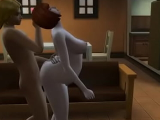 Sims 4 Bonking the Pizza Administering Girl