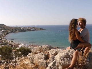 Hot Teen Couple Have a go Public Carnal knowledge Above Someone's skin Busiest Beach Be expeditious for A Greek Island