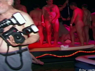 Saturday Night Fever gangbang with 64 guys and 5 girls