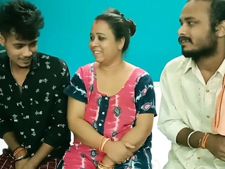 Hot Milf Aunty shared! Hindi latest XXX threesome coition
