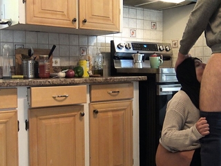 Arab Iraqi wife has doggystyle anal around hammer away kitchen