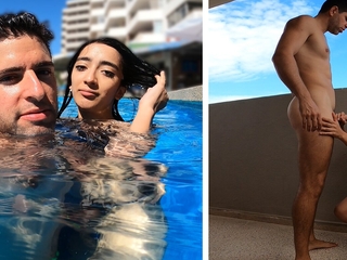 ARGENTINIAN SLUT is Picked Up From The Swimming Pool and FUCKED in her Hotel Room