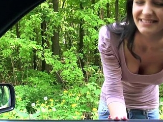 Natural hitchhiking forcible years teenager from russia car sex
