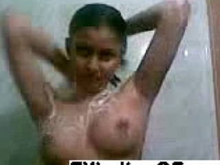 Indian legal age teenager takes a shower and receives have planned