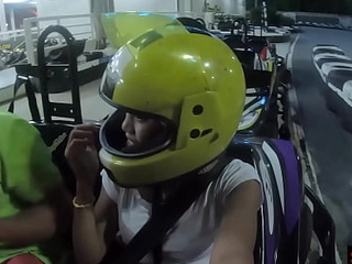 Go karting at disburse big exasperation Thai teen dabbler girlfriend plus horny subhuman knowledge research