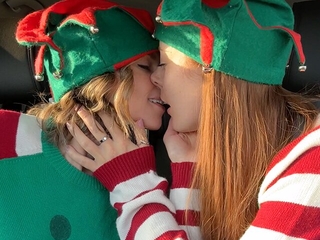 Piping hot elves cumming in drive thru wide lush unresponsive controlled vibrators featuring Nadia Foxx