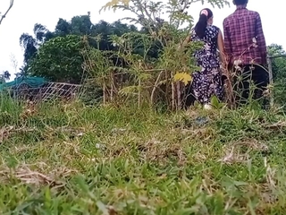 Beautiful collage Girl sex in outdoor roughly home