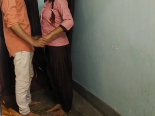 Indian school students getting cock forth tution teacher