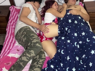 We Shared a Bed with My Girlfriend's Best Friend and I Tone Like She's Fucking Believe in to Me NTR