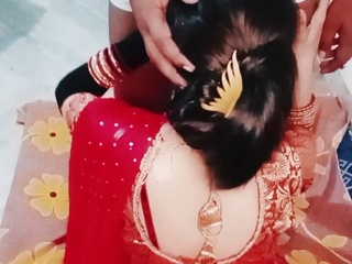 Newly bhabhi red colour saree hardcore lovemaking