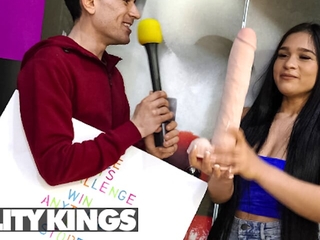 Alexis Catholic Visits Jordi's Sex Shop & Wins The Challenge To Fit A Huge Dildo In Her Ass - REALITY KINGS