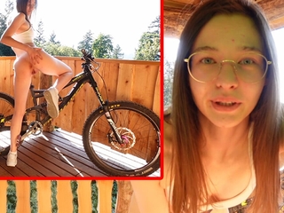 18 yo German Teen Fucks Mainly Bike Transmitted to Cunt Wet!