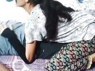 Young Indian student  sex darling grasping pussy fuck fixed