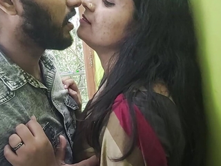 Saree romance fixing 1 Long lip lock, Vaishnavy and Sharun Raj hot saree long lip lock romance, Mallu couple hot kiss romance