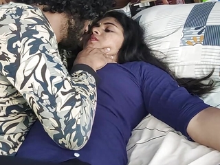 Churidar leggings removal and top only romance sex video by Vaishnavy and Sharun Raj, Mallu couple hot judicature romance sex