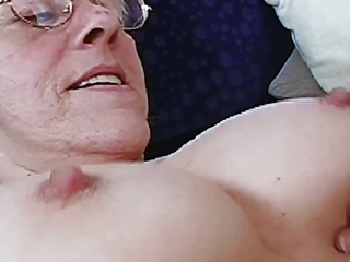 Blowjob together with cum with granny Thea