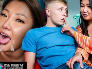 Bored Asian Housewife Entertained Hard by Stepson's Blarney - Jade Luv