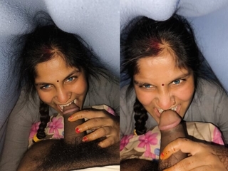 Cute indian Monster suking dick