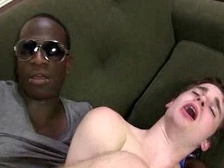 Lifeless Skinny Unconcerned Young man Fucked By Husky Black Guy 02